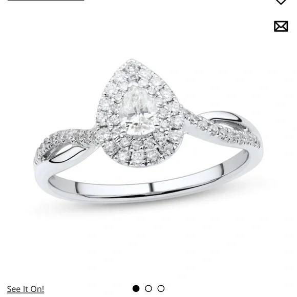 Pear Shape Engagement Ring